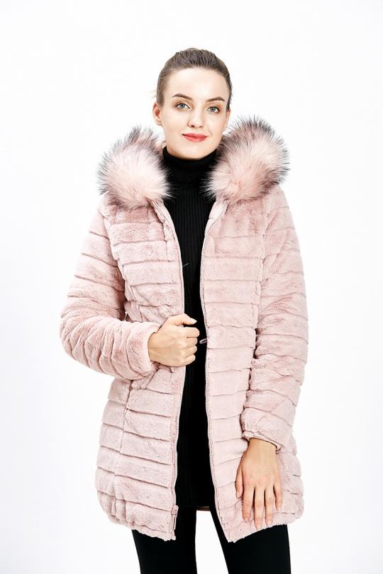 Doudounes Femme Rose CMP55 / DIX-ONZE A086ROSE Efashion Paris