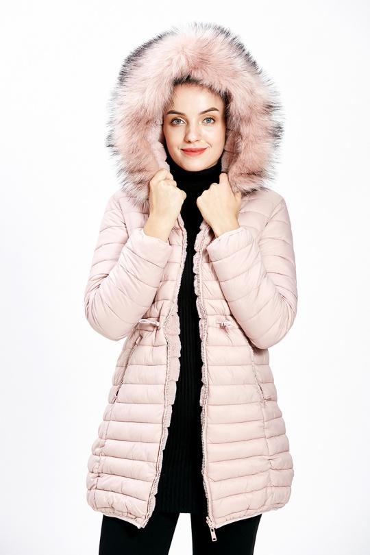 Doudounes Femme Rose CMP55 / DIX-ONZE A086ROSE Efashion Paris