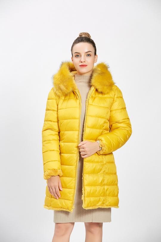 Doudounes Femme Moutarde CMP55 / DIX-ONZE GS059MOUTARDE Efashion Paris