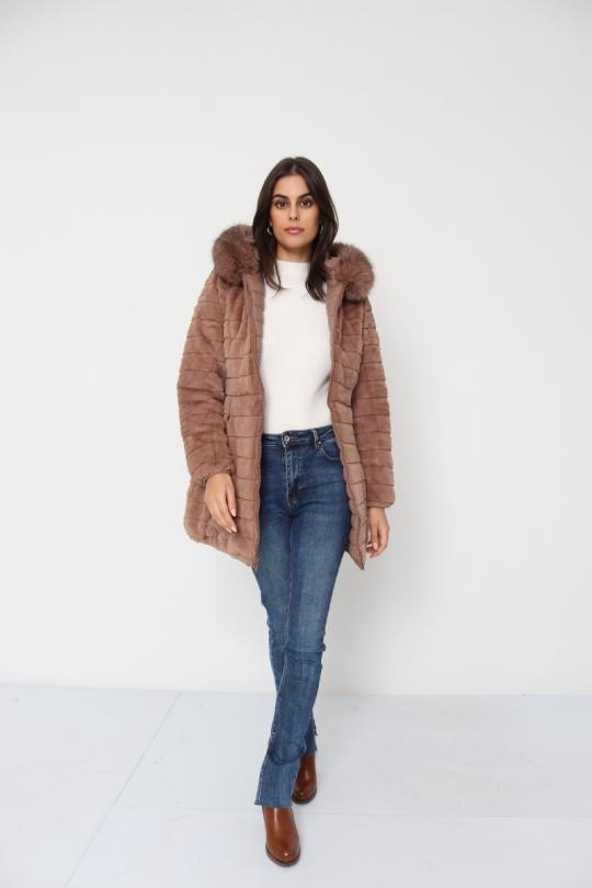 Doudounes Femme Camel CMP55 / DIX-ONZE A086 Efashion Paris