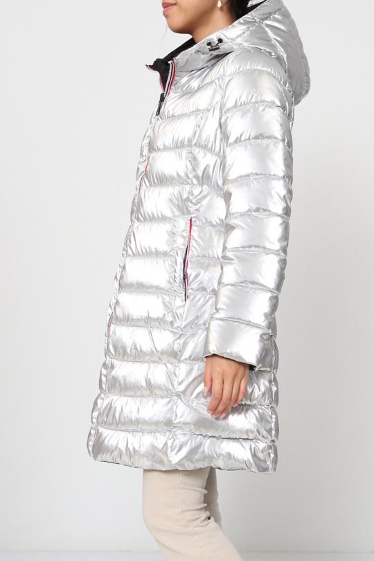 Doudounes Femme Argent CMP55 / DIX-ONZE A121A Efashion Paris