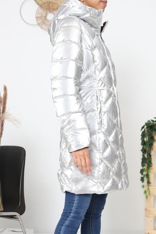 Doudounes Femme Argent CMP55 / DIX-ONZE A122A Efashion Paris