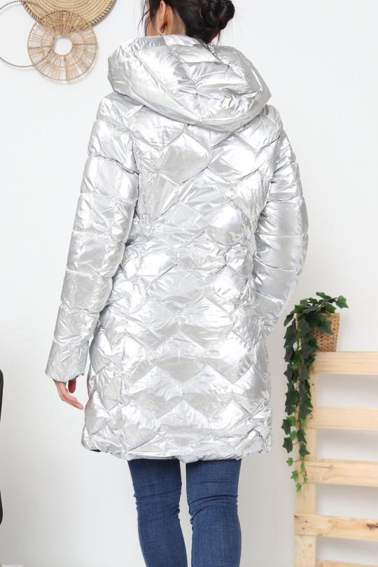 Doudounes Femme Argent CMP55 / DIX-ONZE A122A Efashion Paris