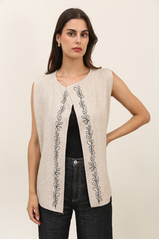 Gilets Femme Couleurs mélangées CMP55 / DIX-ONZE TC038 Efashion Paris