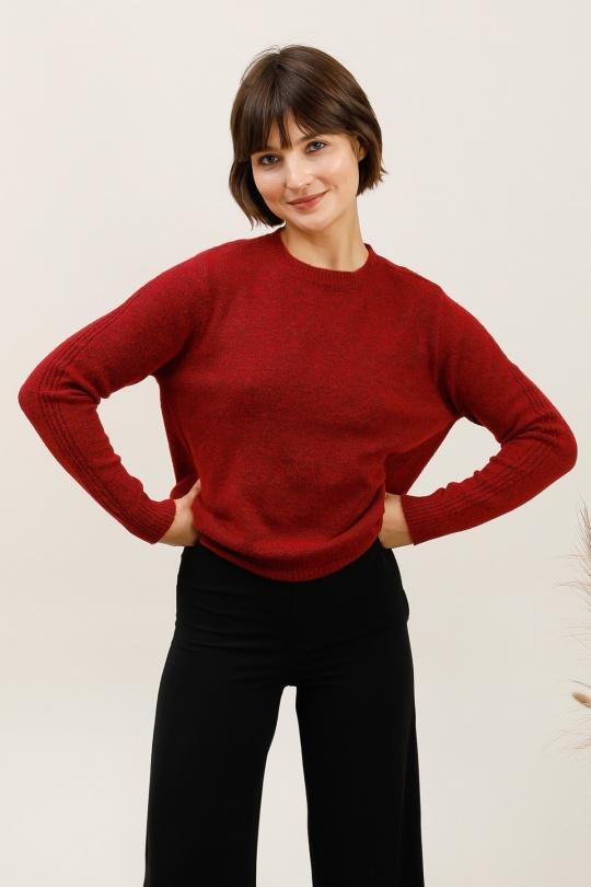 Pulls Femme Bordeaux CMP55 / DIX-ONZE XF6363 Efashion Paris