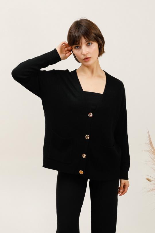 Gilets Femme Couleurs mélangées CMP55 / DIX-ONZE 8506A Efashion Paris