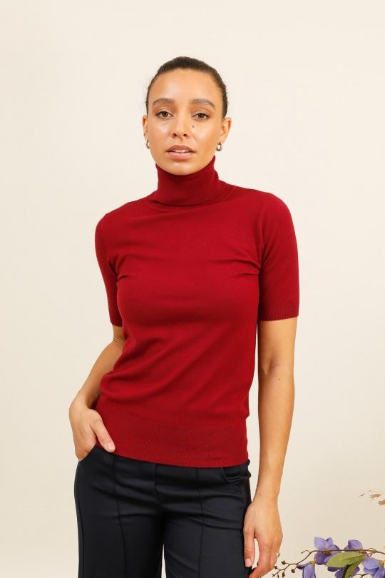 Jumpers Women Burgundy CMP55 / DIX-ONZE TC076 Efashion Paris