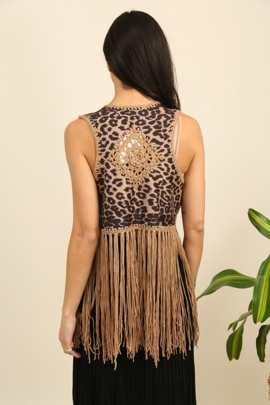 Cardigan Donna Camel CMP55 / DIX-ONZE CL313 Efashion Paris