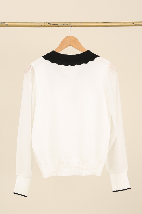 Maglioni Donna Cream CMP55 / DIX-ONZE HH7775 Efashion Paris