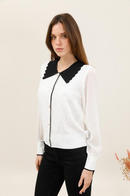 Maglioni Donna Cream CMP55 / DIX-ONZE HH7775 Efashion Paris