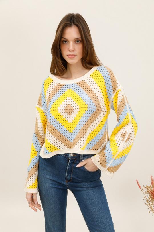 Maglioni Donna Yellow CMP55 / DIX-ONZE MP132 Efashion Paris