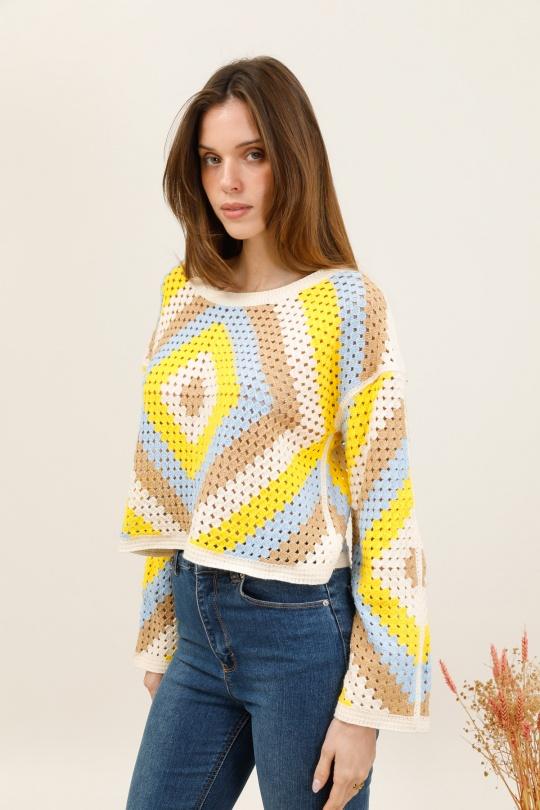 Maglioni Donna Yellow CMP55 / DIX-ONZE MP132 Efashion Paris