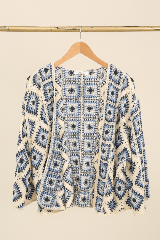 Cardigan Donna Blue CMP55 / DIX-ONZE MP134 Efashion Paris