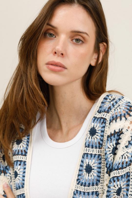 Cardigan Donna Blue CMP55 / DIX-ONZE MP134 Efashion Paris