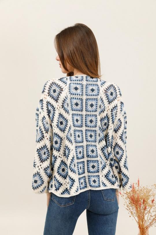 Cardigan Donna Blue CMP55 / DIX-ONZE MP134 Efashion Paris