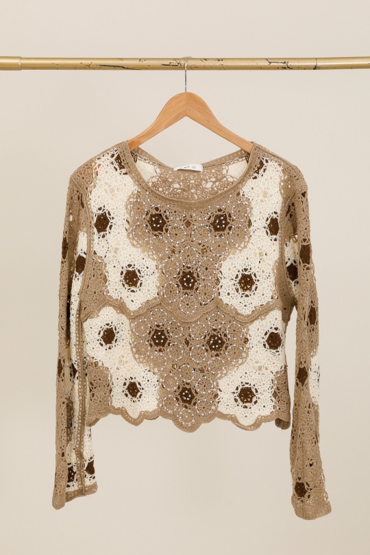 Tops Femme Taupe CMP55 / DIX-ONZE SU002 Efashion Paris