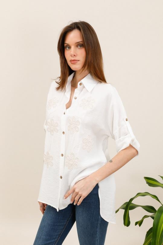 Camicie Donna White CMP55 / DIX-ONZE GY3603 Efashion Paris