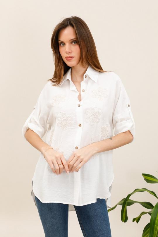 Camicie Donna White CMP55 / DIX-ONZE GY3603 Efashion Paris