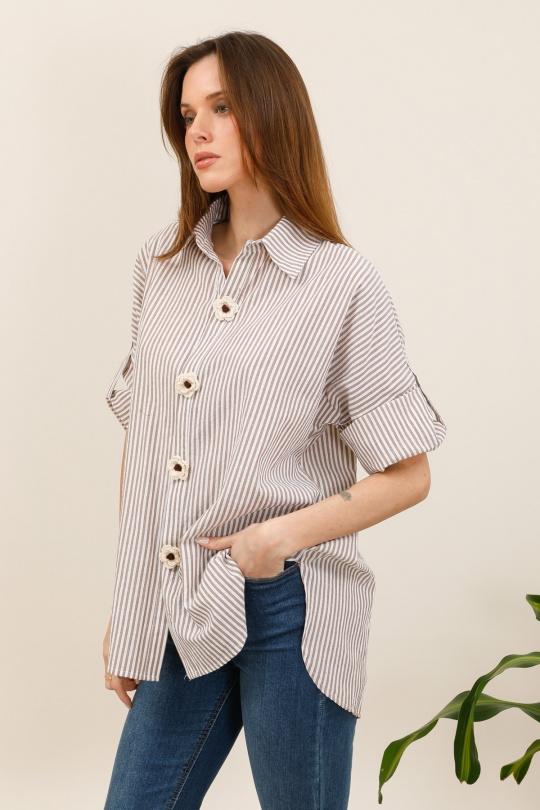 Camicie Donna Taupe CMP55 / DIX-ONZE GY3604 Efashion Paris