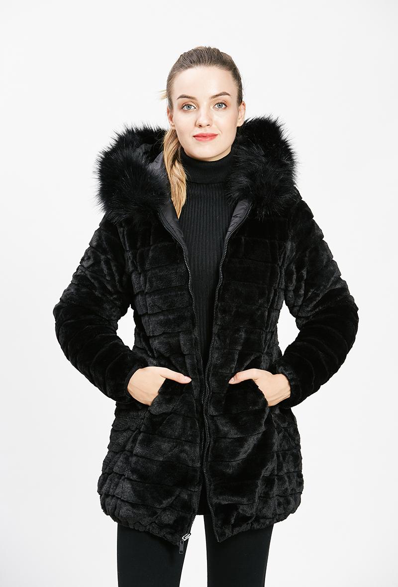 Doudounes Femme Noir CMP55 / DIX-ONZE A086NOIR #c Efashion Paris