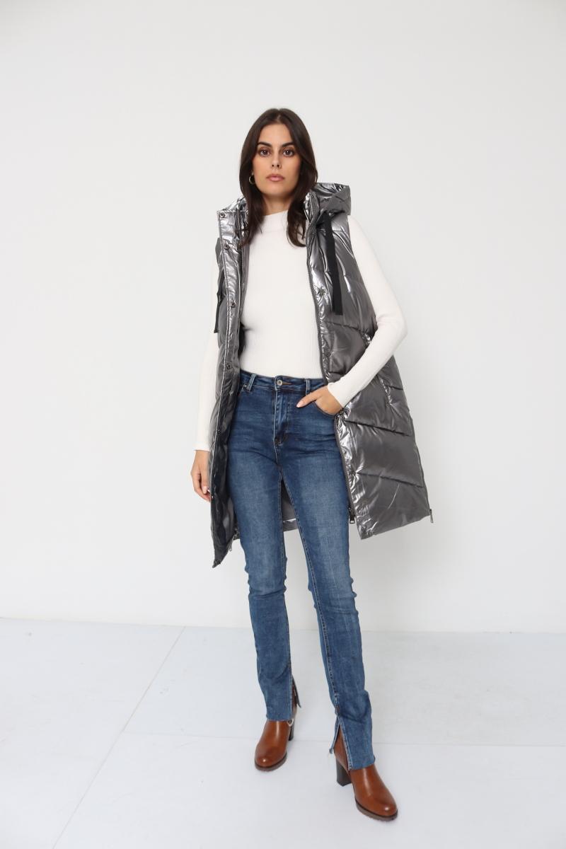 Doudounes Femme Gris CMP55 / DIX-ONZE A117G #c Efashion Paris