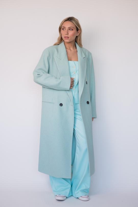 Manteaux Femme Vert d eau GARÇONNE HA0518 Efashion Paris