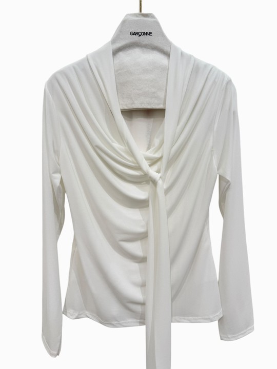Tops Femme Blanc GARÇONNE C5800 Efashion Paris