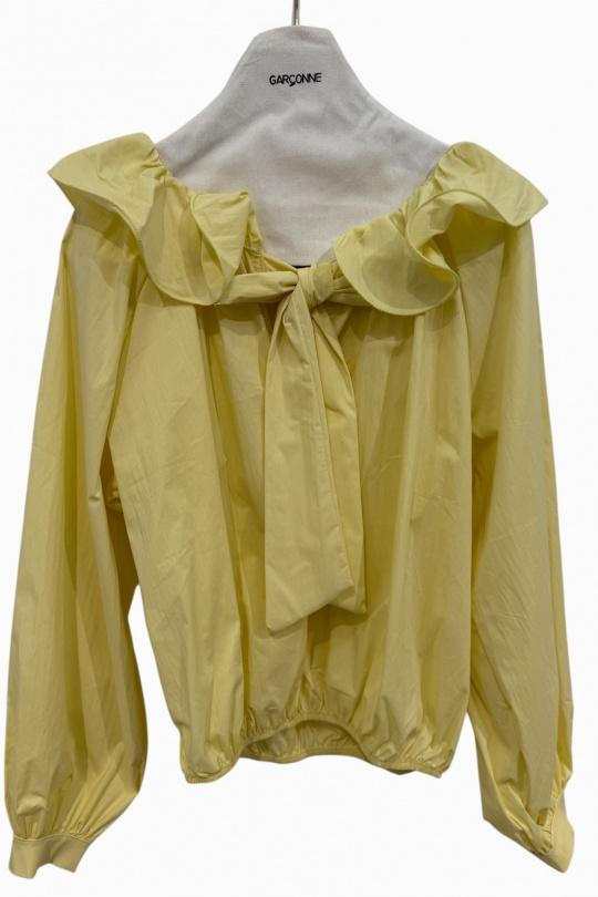 Blouses Femme Jaune GARÇONNE CL5877 Efashion Paris