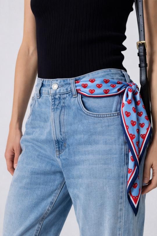 Foulards Accessoires Bleu ciel GARÇONNE CSJ589-2 Efashion Paris