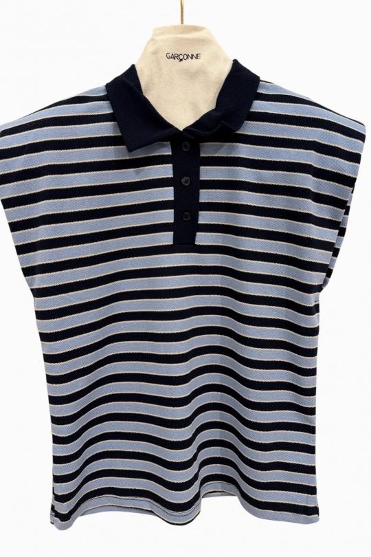 Tops Femme Bleu ciel GARÇONNE F2-2820 Efashion Paris