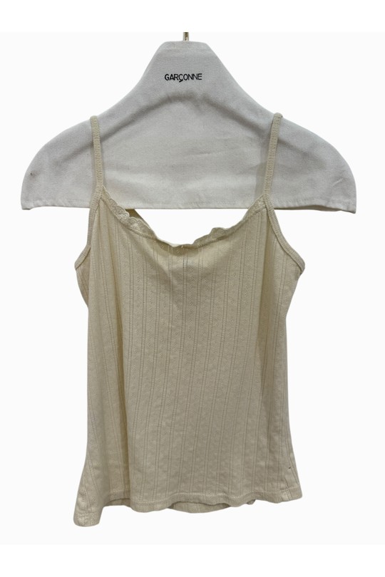 Canotte Donna Cream GARÇONNE EL85641 Efashion Paris