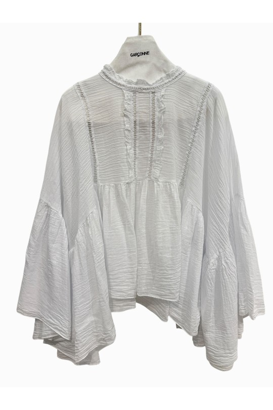 Blouses Femme Rouge GARÇONNE EL85749 Efashion Paris