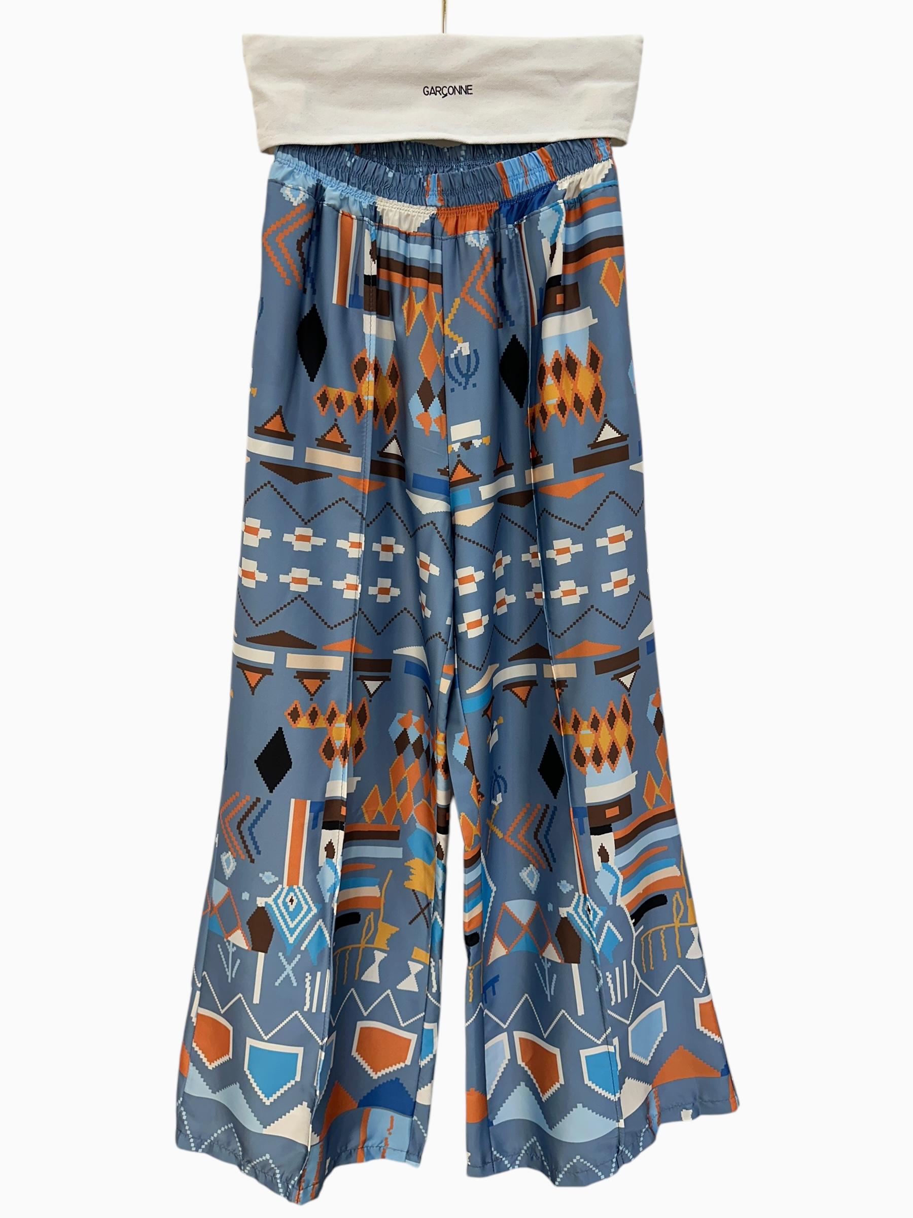 Pantaloni Donna Blue GARÇONNE C3107-2 #c Efashion Paris
