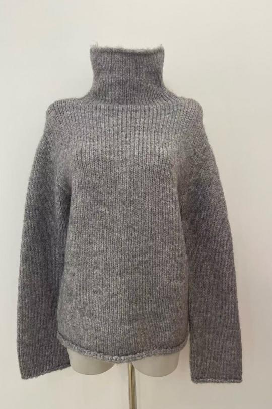 Jumpers Women Grey Elenza By L& L 5019 Efashion Paris