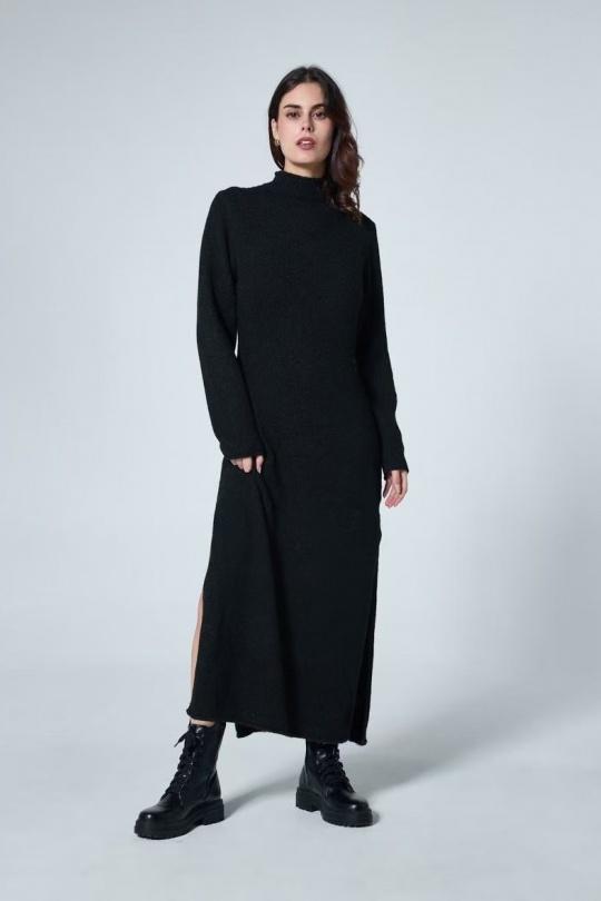 Robes longues Femme Noir Elenza By L& L 6082 Efashion Paris