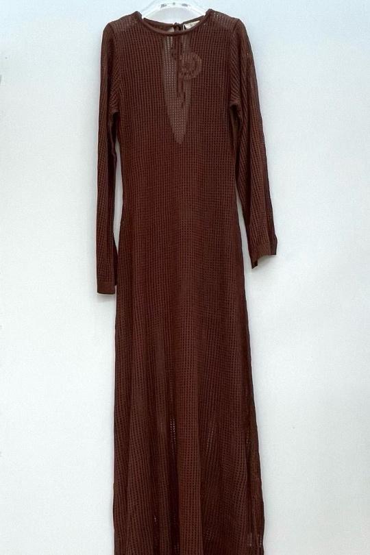 Maxi dresses Women Brown Elenza By L& L 6093 Efashion Paris