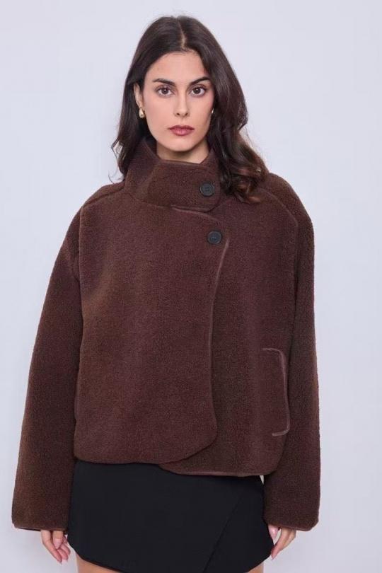 Vestes  Femme Marron Elenza By L& L 3212 Efashion Paris