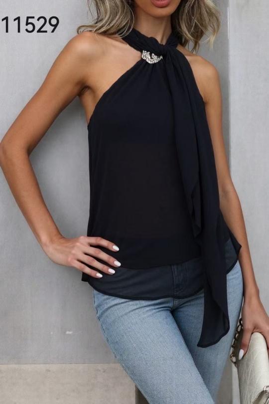 Tops Femme Noir Elenza By L& L 11529 Efashion Paris