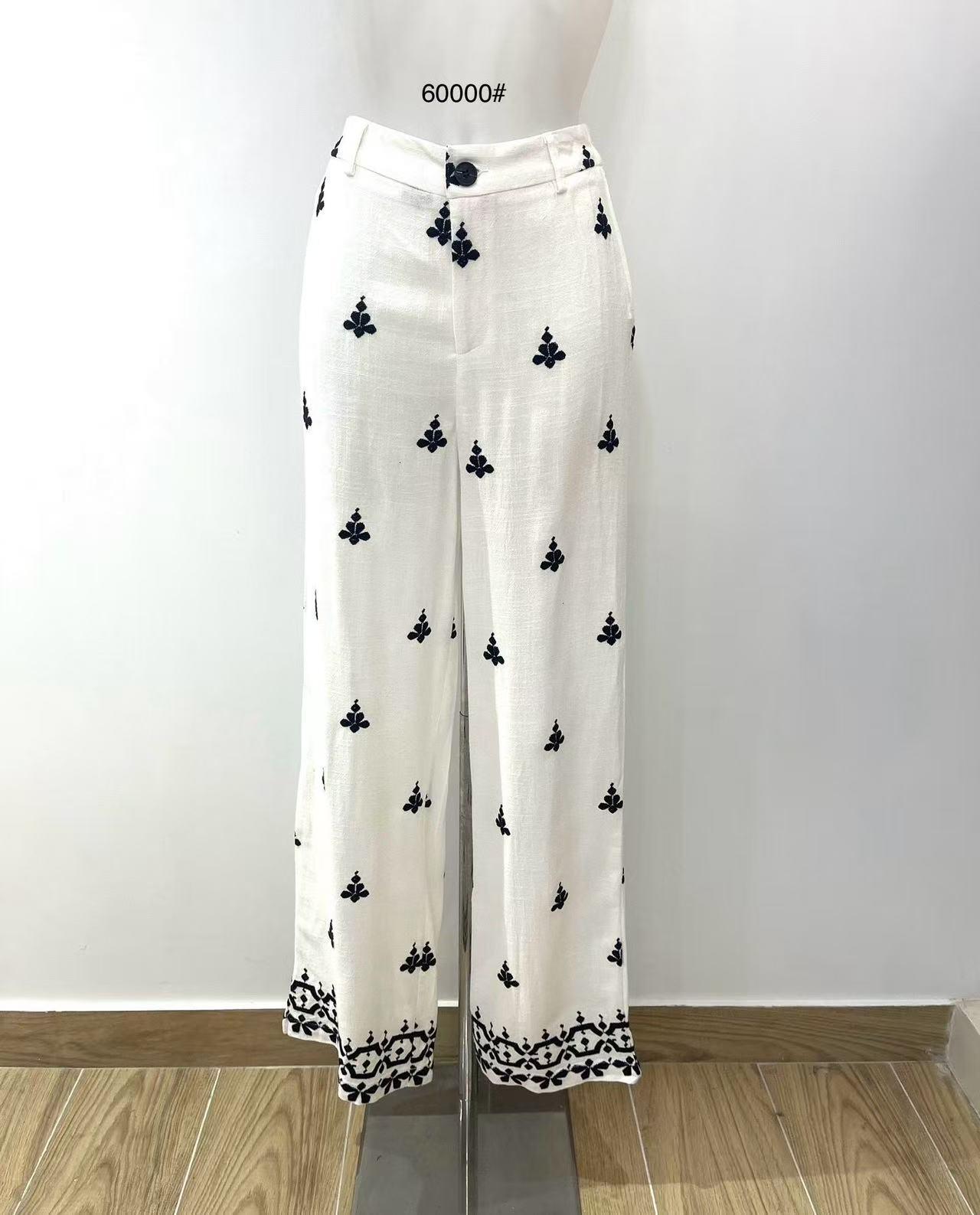 Pantalons Femme Blanc Elenza By L& L 60000 #c Efashion Paris