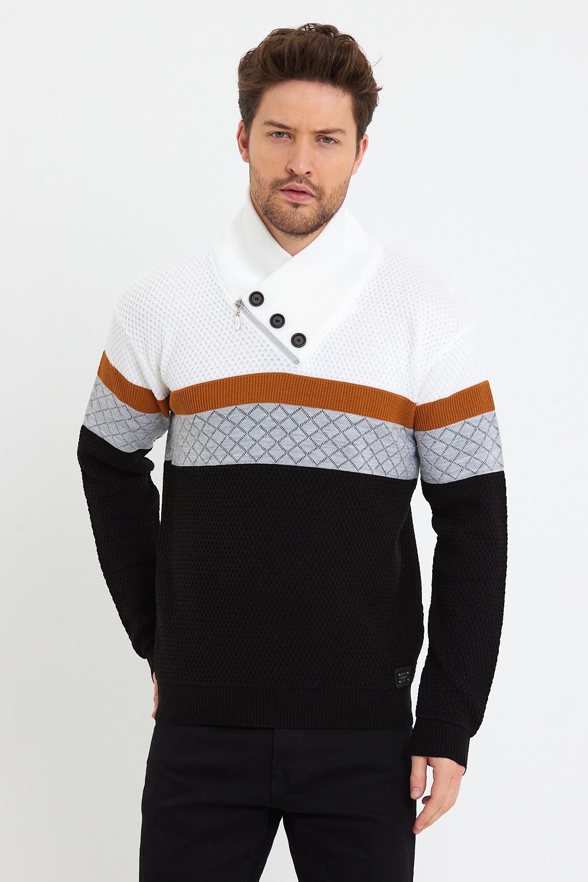 Pulls Homme Noir Club Ju 52321 #c Efashion Paris