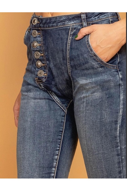 Jeans Women DENIM BLUE MOZZAAR FOREVER F051 Efashion Paris