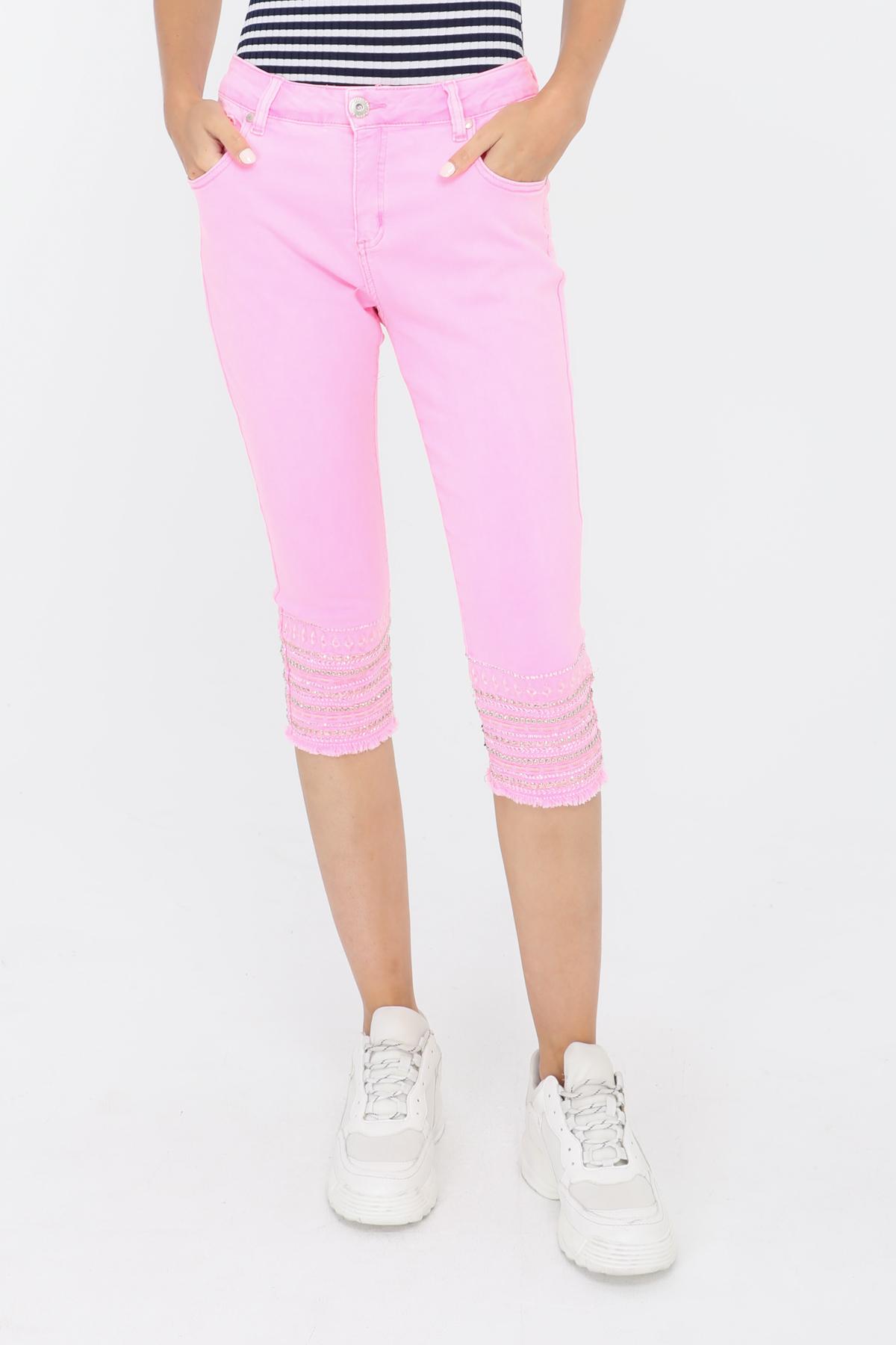 Pantacourts Femme Rose bonbon MOZZAAR FOREVER C11043Q #c Efashion Paris