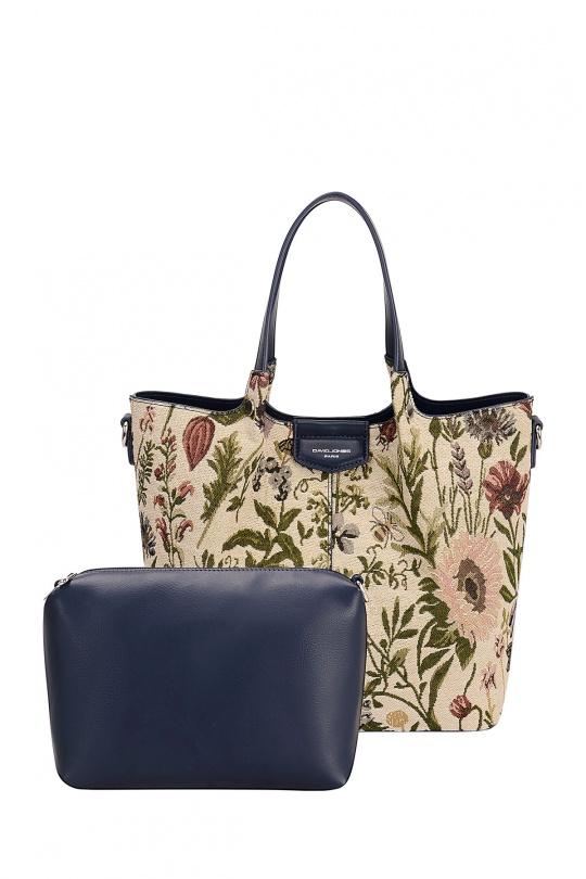 Shoppers Marroquinería Navy blue A&E CM6691-VV Efashion Paris