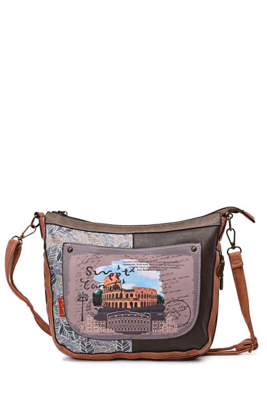 Sacs à bandoulière Maroquinerie Gris A&E SC-038-VV Efashion Paris