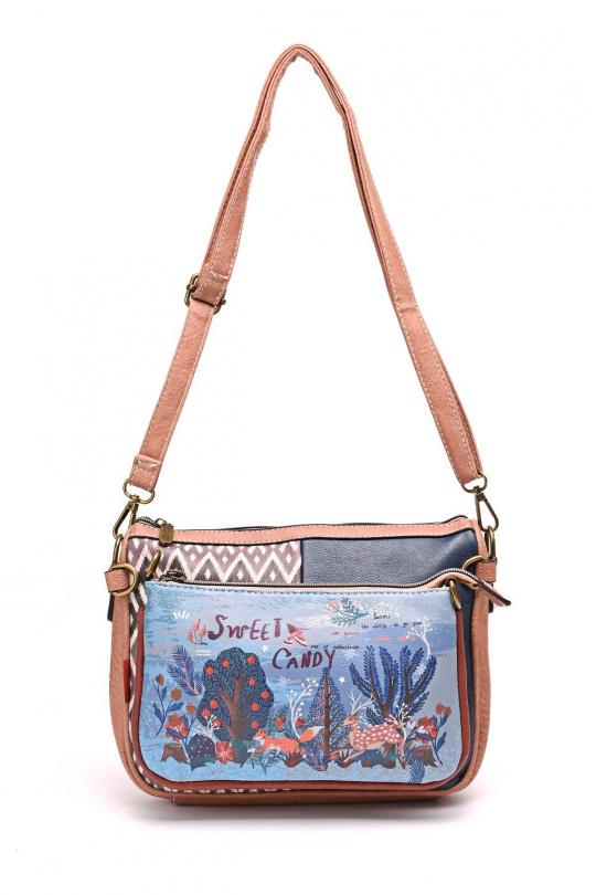 Sacs à bandoulière Maroquinerie Bleu A&E SC-040-VV Efashion Paris
