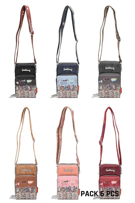 Sacs à bandoulière Maroquinerie Couleurs mélangées A&E SC-084-VV-P6 Efashion Paris