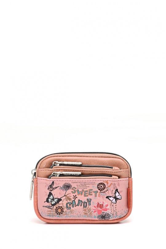 Petite maroquinerie Maroquinerie Rose A&E SC-008-VV Efashion Paris