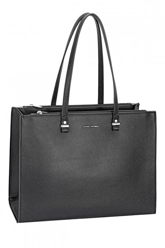 Cabas Maroquinerie Noir A&E CH21033-4N Efashion Paris