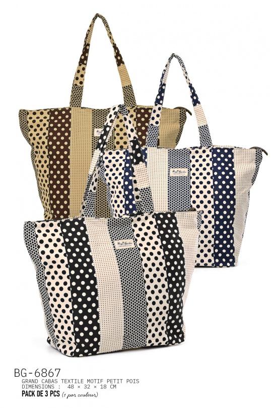 Shoppers Borse Colori mescolati A&E BG-6867-P3 Efashion Paris