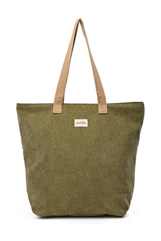 Cabas Maroquinerie Olive A&E M105-43 Efashion Paris
